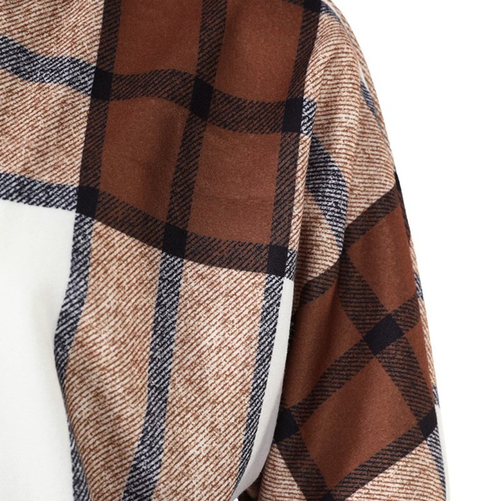 ✨PLAID PRINT LONGLINE HOODED COAT✨ - Picture 6 of 6